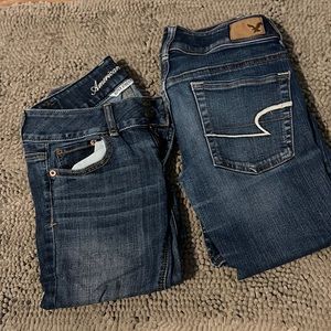TWO PAIRS!! Of American Eagle 00 boot cut jeans